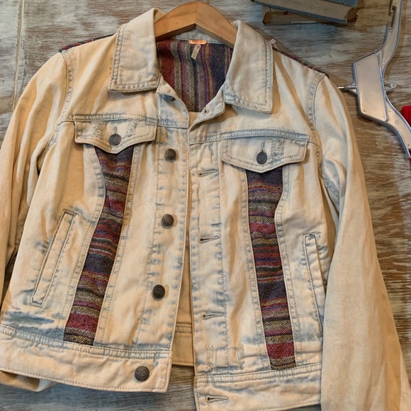 free people baja hooded denim jacket